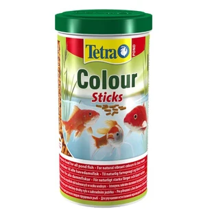 Tetra (Тетра) Pond Colour Sticks - Плавающий полноценный корм для усиления яркости окраса прудовых рыб; 1 л
