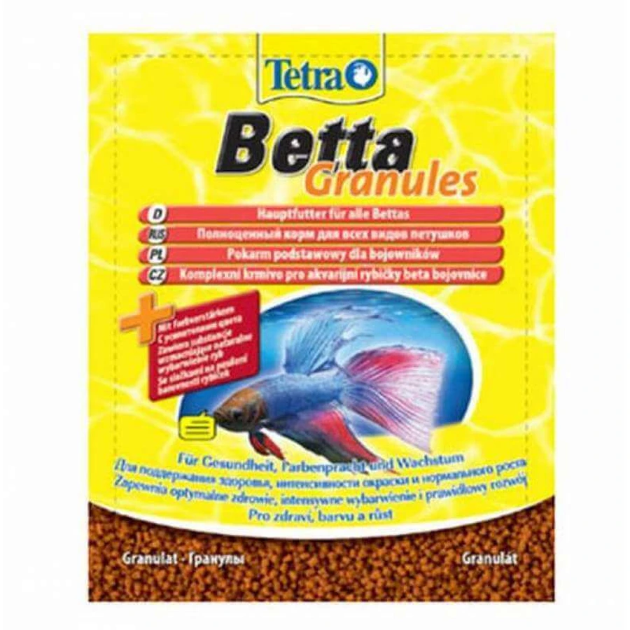 Tetra (Тетра) Betta Granules - Корм для рыб-петушков; 5 г: цены и характеристики
