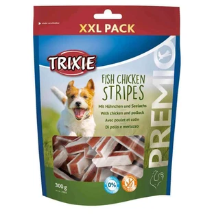 Trixie (Тріксі) PREMIO Stripes Chicken and Pollock - Ласощі палички з куркою і лососем для собак; 300 г