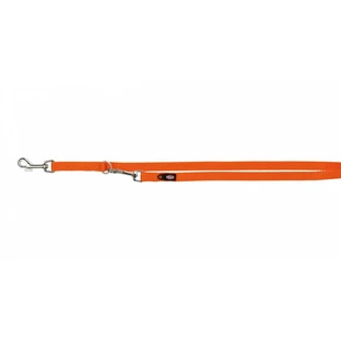 Trixie (Трикси) Premium Adjustable Leash 3 stage - Поводок-перестежка для собак c 3-мя этапами регулировки; 2х200 см (Оранжевый)