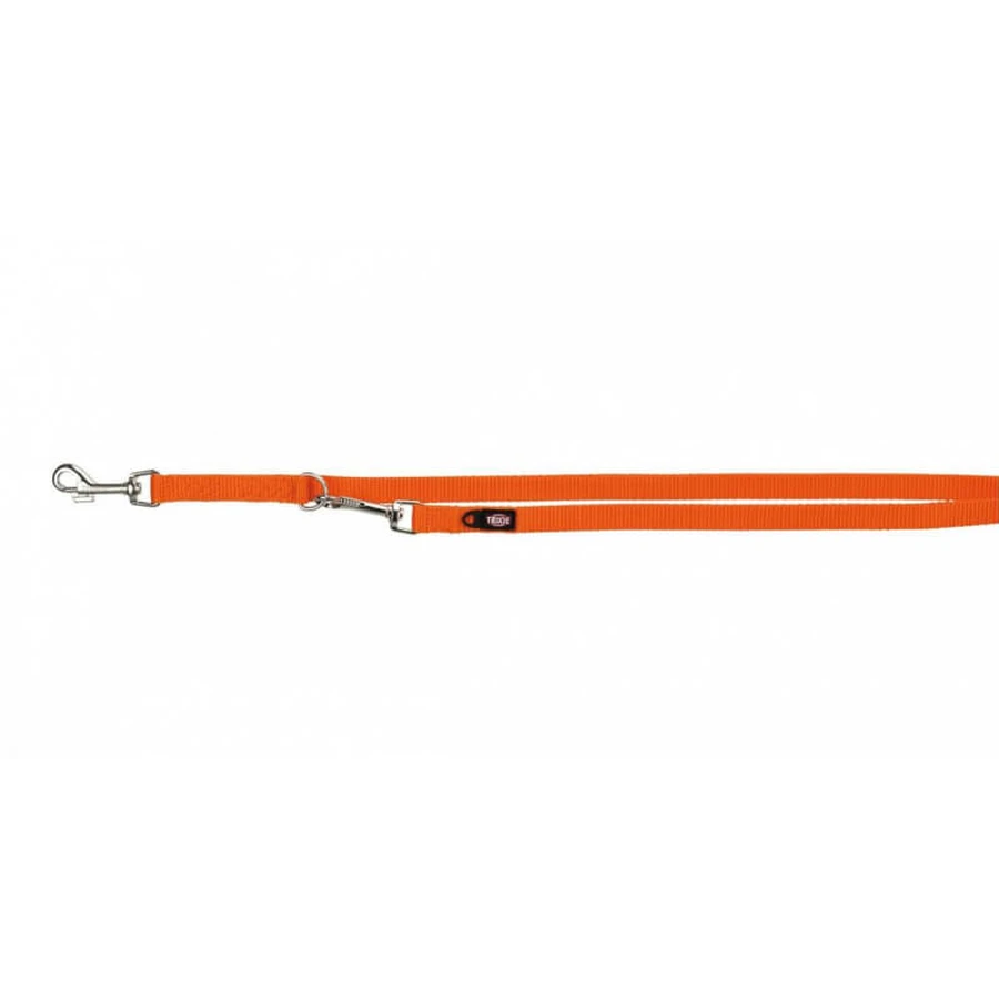 Trixie (Трикси) Premium Adjustable Leash 3 stage - Поводок-перестежка для собак c 3-мя этапами регулировки; 2х200 см (Оранжевый): цены и характеристики