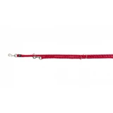 Trixie (Тріксі) Cavo Adjustable Leash - Повідець-перестібка для собак; 1,2х200 см (Червоний)