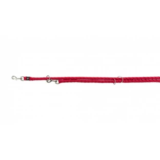 Trixie (Трикси) Cavo Adjustable Leash - Поводок-перестежка для собак; 1,2х200 см (Красный)