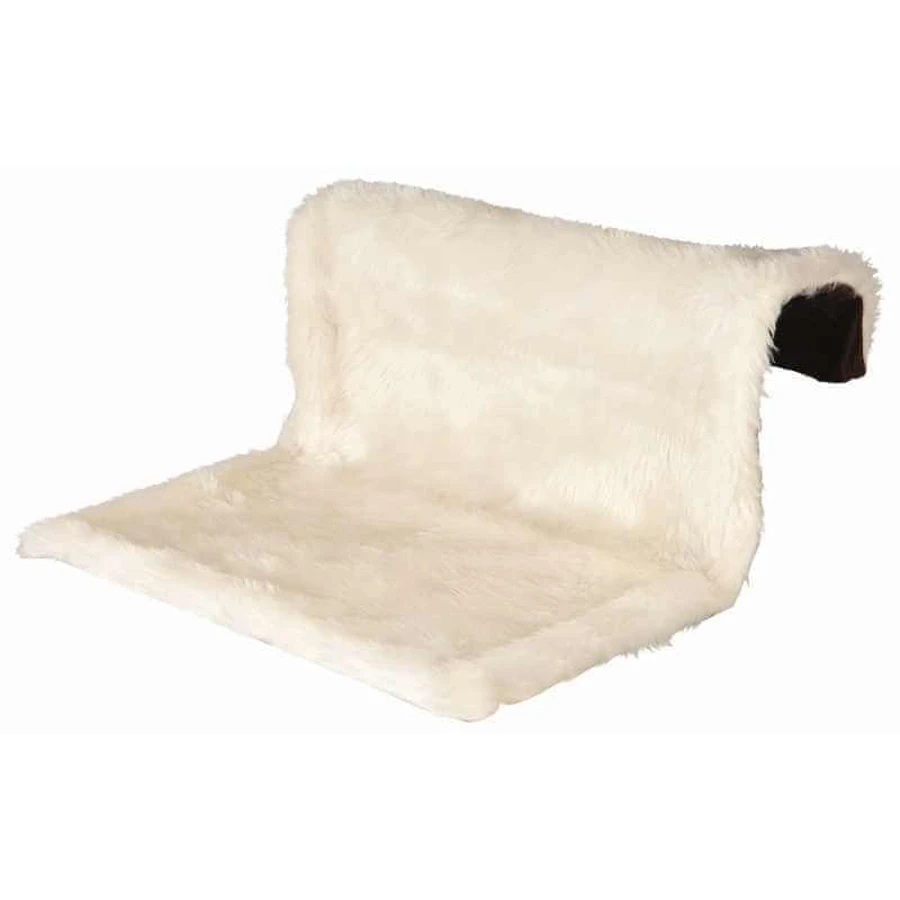 Trixie (Тріксі) Radiator Bed - Лежак з довгим хутром на батарею для котів; 45х26х31 см (Бежевий / Коричневий): ціни та характеристики