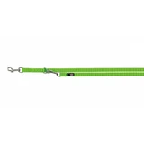 Trixie (Тріксі) Premium Adjustable Leash 3 stage - Повідець-перестібка для собак з 3-ма етапами регулювання; 1,5х200 см (Яскраво-зелений)