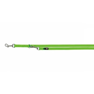 Trixie (Тріксі) Premium Adjustable Leash 3 stage - Повідець-перестібка для собак з 3-ма етапами регулювання; 1,5х200 см (Яскраво-зелений)