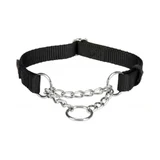 Trixie (Трикси) Premium Stop-the-pull Collar – Ошейник для собак с металлической цепочкой; L–XL (Черный)