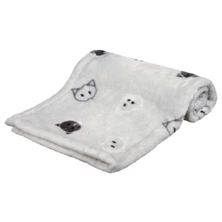 Trixie (Тріксі) Mimi Blanket - М'який плюшевий килимок з мордочками для котів та кішок; 70х50 см (Сірий)