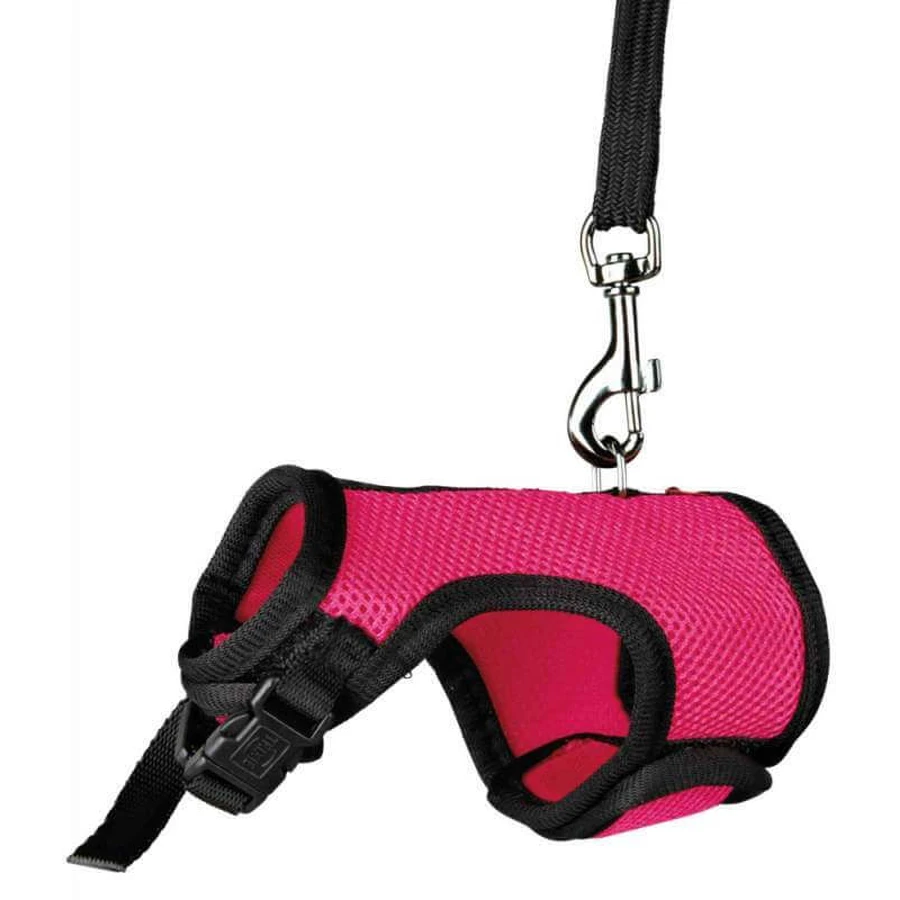 Trixie (Трикси) Soft Harness with Leash - Шлейка-жилетка для грызунов; 9-12/12-18 см (Цвета в ассортименте): цены и характеристики