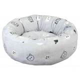 Trixie (Тріксі) Mimi Bed - М'який лежак з мордочками для собак малих порід та котів; 50 см (Сірий)