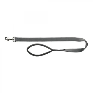 Trixie (Тріксі) Premium Leash - Повідець нейлоновий з неопреновою петлею; 2,5х100 см (Графітовий)