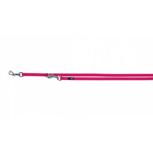 Trixie (Трикси) Premium Adjustable Leash 3 stage - Поводок-перестежка для собак c 3-мя этапами регулировки; 2х200 см (Фуксия)