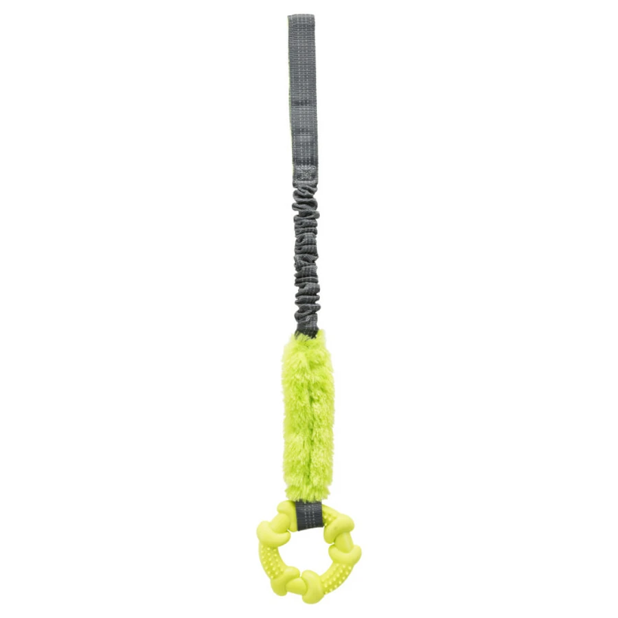 Trixie (Трикси) Bungee Tugger - Игрушка кольцо на веревке, с амортизатором для собак; 10/56 см (Цвета в ассортименте): цены и характеристики