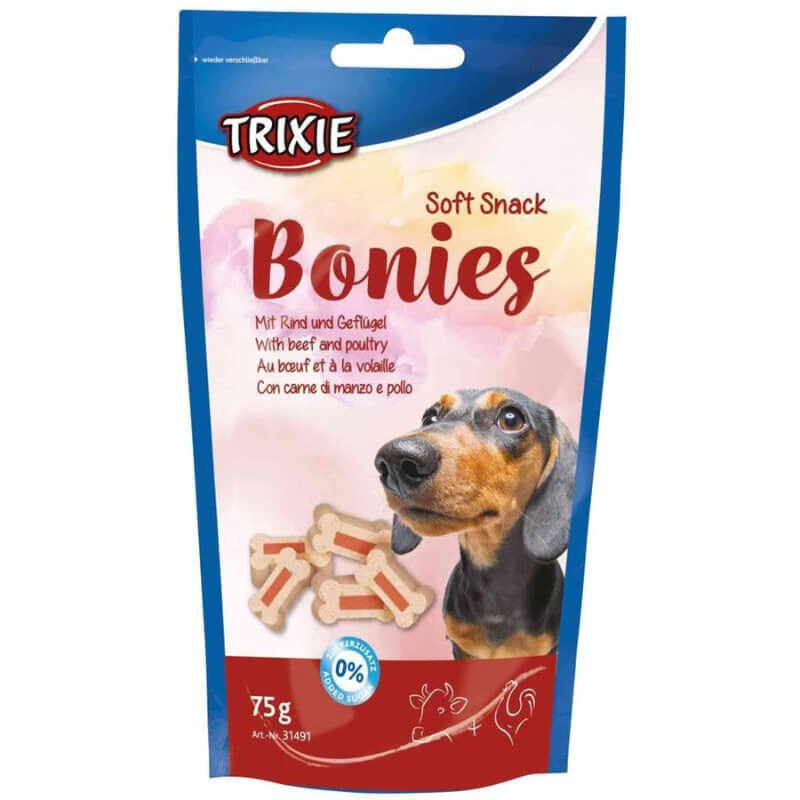 Trixie (Трикси) Bonies Light - Лакомство с птицей и говядиной для собак маленьких пород и щенков; 75 г: цены и характеристики
