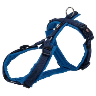 Trixie (Трикси) Premium Trekking - Шлея нейлоновая для собак с мягкой обивкой; S-М/44-53 см (Индиго / Синий)