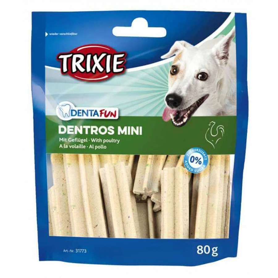 Trixie (Тріксі) Denta Fun Dentros Mini - Ласощі для собак зі свійською птицею; 80 г: ціни та характеристики