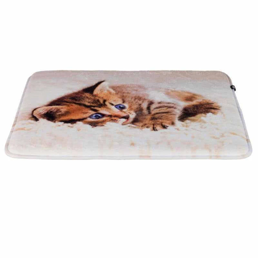 Trixie (Трикси) Tilly Lying Mat - Бежевый матрас с рисунком кошки для котов и кошек; 50х40 см (Бежевый): цены и характеристики