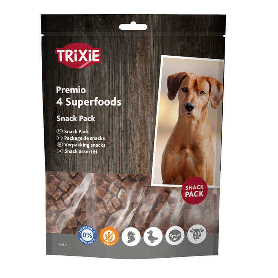 Trixie (Трикси) Premio Superfoods – Лакомство с курицей, уткой, говядиной и бараниной для собак; 4х100 г: цены и характеристики