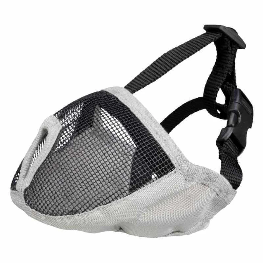 Тrixie (Трикси) Muzzle - Тканевый намордник для короткомордых собак; 40 см (Серый): цены и характеристики