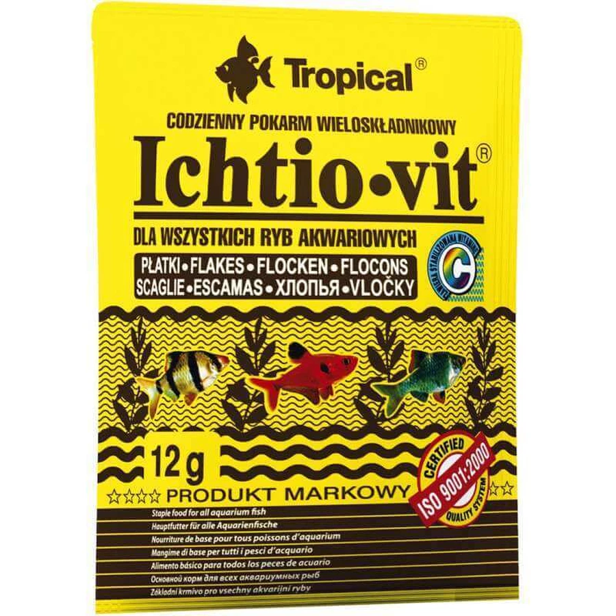 Tropical (Тропікал) Ihtio-vit - Корм-пластівці для всіх видів риб; 12 г Sale!: ціни та характеристики