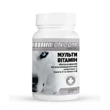 Unicum (Уникум) Premium - Кормовая добавка Мультивитамины с Омега-3 и Омега-6 для собак; 100 таб. / 0,5 г