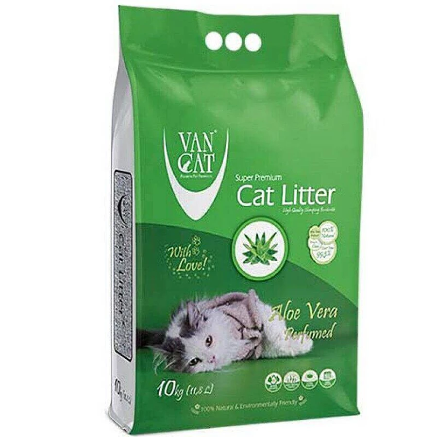 VanCat (ВанКет) Cat Litter Aloe Vera - Бентонітовий наповнювач для котячого туалету з ароматом алое вера; 10 кг: ціни та характеристики
