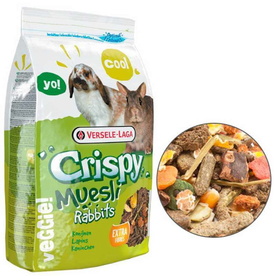 Versele-Laga (Верселе-Лага) Crispy Muesli Rabbits Cuni - Зернова суміш (корм) для кроликів; 1 кг: ціни та характеристики
