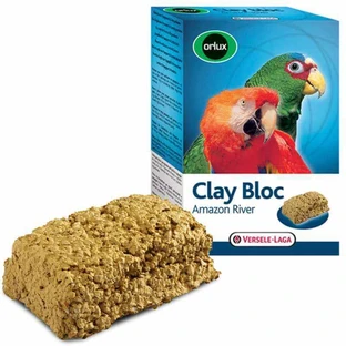 Versele-Laga (Верселе-Лага) Orlux Clay Bloc Amazon River - Минеральный блок с глиной для крупных попугаев; 550 г