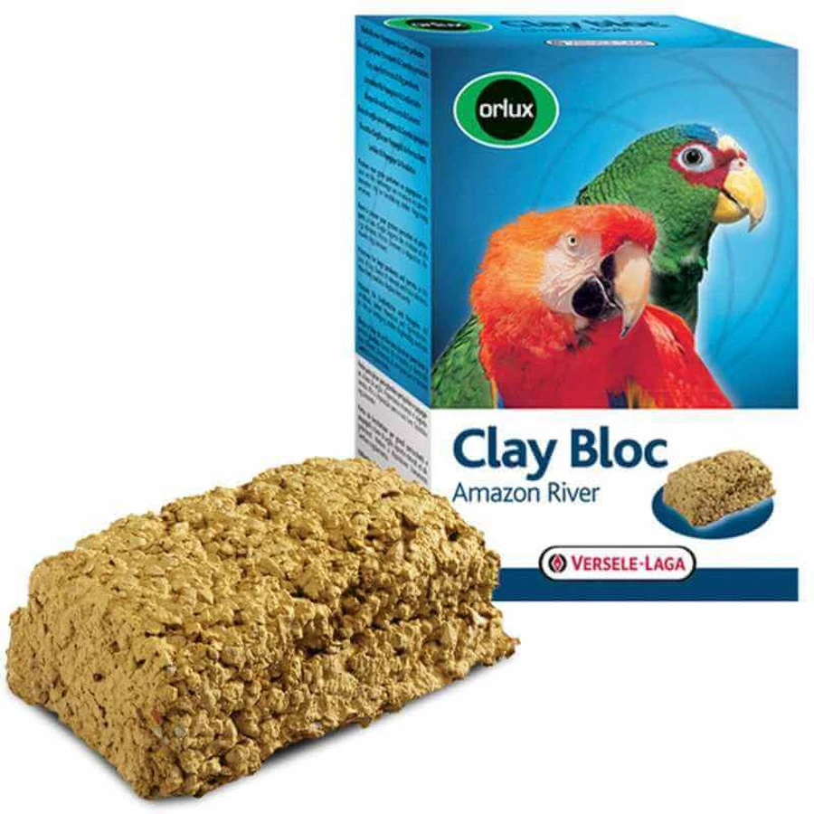 Versele-Laga (Верселе-Лага) Orlux Clay Bloc Amazon River - Минеральный блок с глиной для крупных попугаев; 550 г: цены и характеристики