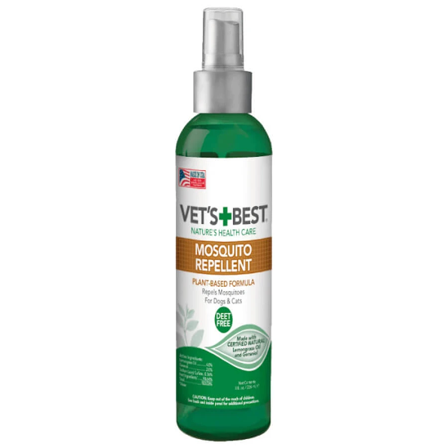 VET`S BEST (Ветс Бест) Mosquito Repellent Спрей от комаров и москитов для собак и котов 235 мл: цены и характеристики