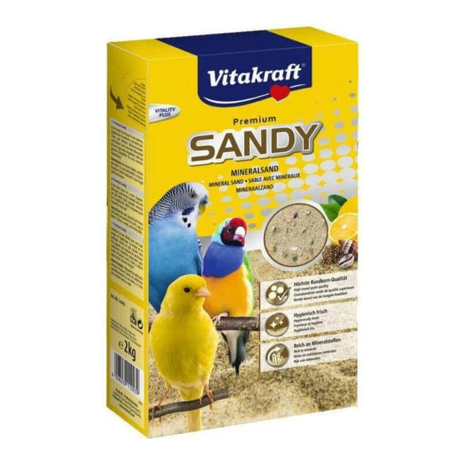 Vitakraft (Вітакрафт) Sandy - Пісок для птахів з мінералами; 2 кг: ціни та характеристики