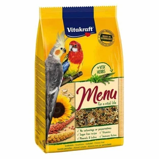 Vitakraft (Витакрафт) Premium Menu - Корм для средних попугаев; 1 кг