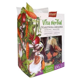 Vitapol Vita Herbal - Кормова суміш Овочева грядка для гризунів; 100 г