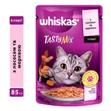 Whiskas (Віскас) TastyMix - Вологий корм з лососем та морквою в соусі для котів; 85 г