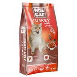 Wise Cat Turkey and Liver - Сухой полноценный корм с индейкой и печенью для взрослых кошек; 10 кг