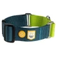 Woolly Wolf Color Block Martingale Collar Deep Teal - Ошейник широкий для собак маленьких, средних и больших пород; M / 30-43 см