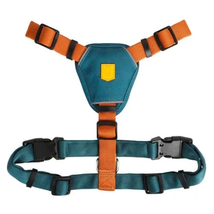 Woolly Wolf Color Block Harness Lime Mix - Шлейка анатомическая для собак маленьких, средних и больших пород; S / 34-50х50-66 см