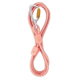 Woolly Wolf Rope Leash Thin Salmon Pink - Поводок тонкий с амортизацией и светоотражателями для собак малых и средних пород; 0,8х180 см
