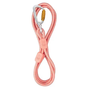 Woolly Wolf Rope Leash Thin Salmon Pink - Повідець тонкий з амортизацією та світловідбивачами для собак малих та середніх порід; 0,8х180 см