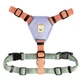 Woolly Wolf Color Block Harness Salmon Pink Mix - Шлейка анатомическая для собак маленьких и средних пород; S / 34-50х50-66 см