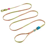 Zee.Dog Long Leash CMYK - Регулируемый поводок с фиксатором для собак; 1,5х175-300 см (Салатовый)