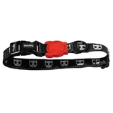 Zee.Dog Scull 2.0 - Ошейник с принтом Череп для собак; S / 1,5х31-43 см (Черный / Красный)