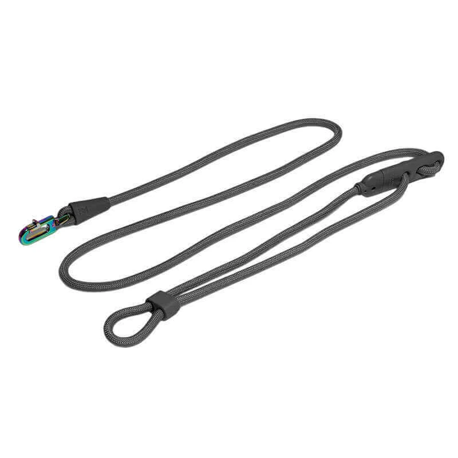 Zee.Dog Hands-Free - Багатофункціональний повідець-перестібка «вільні руки» для собак; 1,2-2,4 м (Титаново-сірий): ціни та характеристики