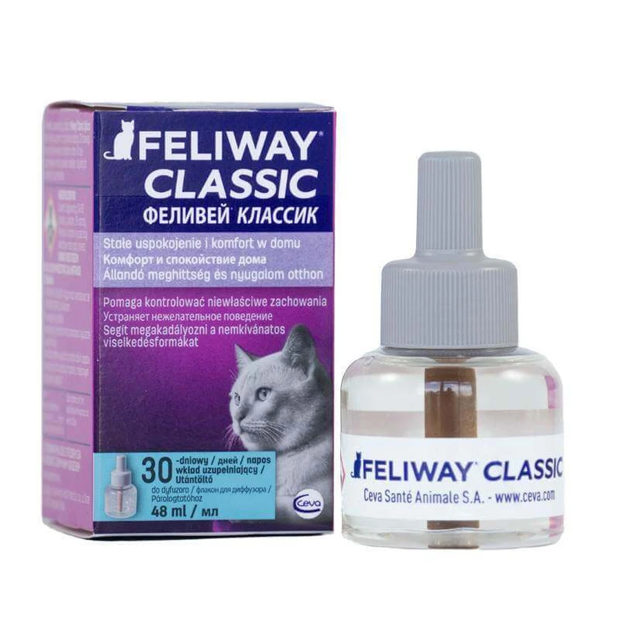 Ceva (Сева) Feliway Classic (зміний блок) - Засіб для корекції поведінки у котів; 48 мл: ціни та характеристики