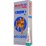 Bravecto Plus (Бравекто Плюс) Протипаразитарні краплі на холку від бліх, кліщів і глистів для котів; 2,8-6,25 кг