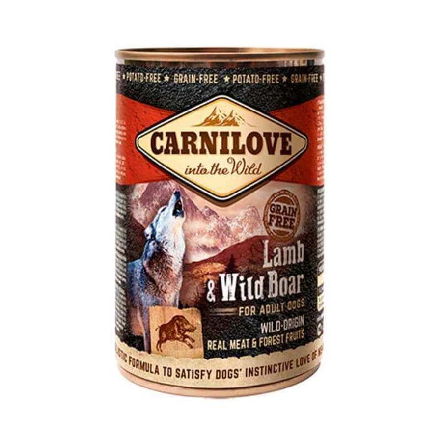 Carnilove Lamb & Wild Boar for Adult Dogs - Консервы с ягненком и кабаном для взрослых собак; 400 г: цены и характеристики