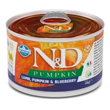 Farmina (Фарміна) Namp;D Pumpkin GF Adult Mini Lamb, Pumpkin amp; Blueberry – Беззерновий консервований корм з ягням, гарбузом та чорницею для дорослих собак дрібних порід; 140 г