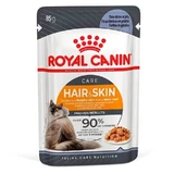 Royal Canin Hairamp;amp;Skin - Консервований корм з м’ясом та рибою для здоровamp;'я шкіри та краси шерсті котів (шматочки в соусі); 85 г