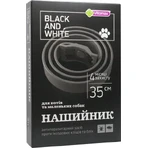 Ошейник Vitomax Black and White против блох и клещей для кошек и маленьких собак, чорный, 35 см: цены и характеристики