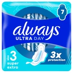 Always Ultra Day, гігієнічні рушники з крильцями, Super Extra, 7 шт.: ціни та характеристики